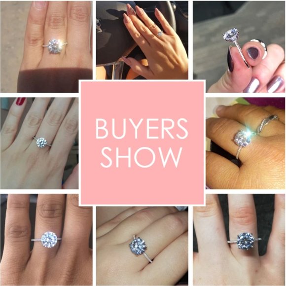 Solid 925 Sterling Silver 3Ct Diamond Ring - Picture 14 of 16